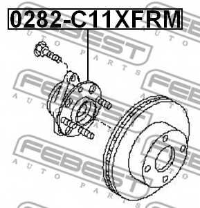 Ступица колеса FEBEST 0282-C11XFRM - изображение 1
