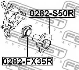 Ступица колеса FEBEST 0282-FX35R - изображение 1