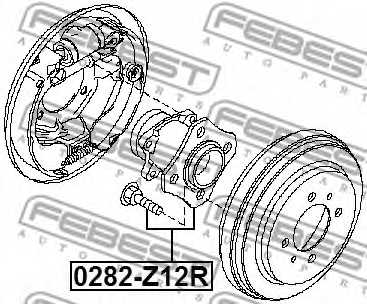 Ступица колеса FEBEST 0282-Z12R - изображение 1