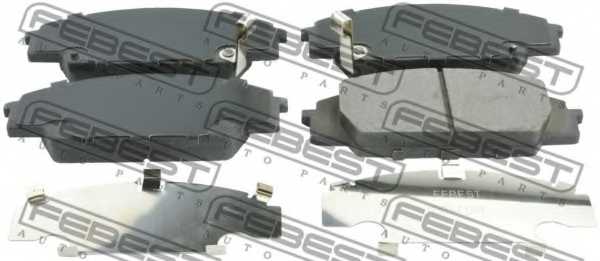 Колодки тормозные дисковые передний для HONDA CIVIC(FK,FN), S2000(AP) <b>FEBEST 0301-FD2F</b> - изображение Колодки тормозные дисковые передний для HONDA CIVIC(FK,FN), S2000(AP) <b>FEBEST 0301-FD2F</b> - изображение