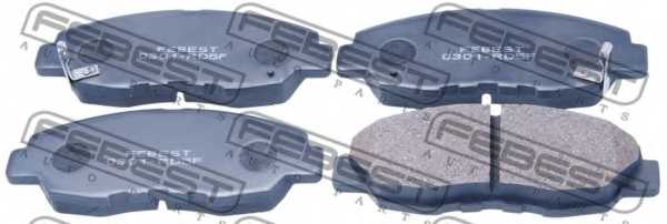 Колодки тормозные дисковые передний для HONDA CR(RD,RD#) <b>FEBEST 0301-RD5F</b> - изображение Колодки тормозные дисковые передний для HONDA CR(RD,RD#) <b>FEBEST 0301-RD5F</b> - изображение