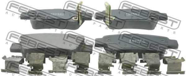 Колодки тормозные дисковые задний <b>FEBEST 0301-RER</b> - изображение Колодки тормозные дисковые задний <b>FEBEST 0301-RER</b> - изображение