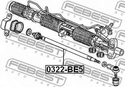 Осевой шарнир рулевой тяги FEBEST 0322-BE5 - изображение 1