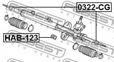 Осевой шарнир рулевой тяги FEBEST 0322-CG - изображение 1