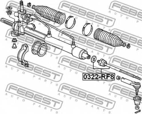 Осевой шарнир рулевой тяги FEBEST 0322-RF8 - изображение 1