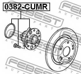 Ступица колеса FEBEST 0382-CUMR - изображение 1