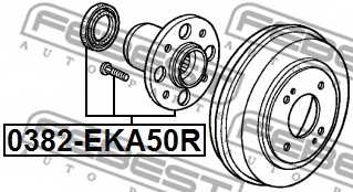 Ступица колеса FEBEST 0382-EKA50R - изображение 1