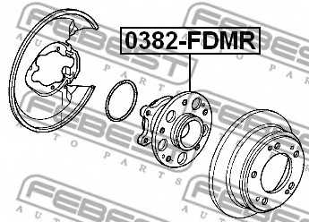 Ступица колеса FEBEST 0382-FDMR - изображение 1