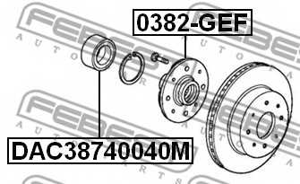 Ступица колеса FEBEST 0382-GEF - изображение 1