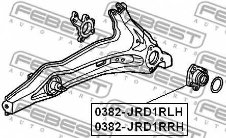 Ступица колеса FEBEST 0382-JRD1RRH - изображение 1