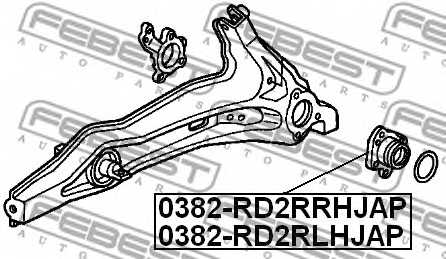 Ступица колеса FEBEST 0382-RD2RRHJAP - изображение 1