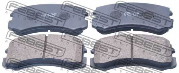 Колодки тормозные дисковые передний для MITSUBISHI LANCER(CS#A,CT0) <b>FEBEST 0401-CKF</b> - изображение Колодки тормозные дисковые передний для MITSUBISHI LANCER(CS#A,CT0) <b>FEBEST 0401-CKF</b> - изображение