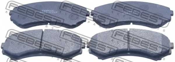 Колодки тормозные дисковые передний для MITSUBISHI ENDEAVOR(D7#W,D8#W), GRANDIS(NA#W), PAJERO(V6#W,V7#W) <b>FEBEST 0401-V75F</b> - изображение