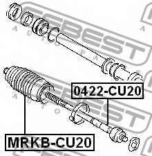 Осевой шарнир рулевой тяги FEBEST 0422-CU20 - изображение 1
