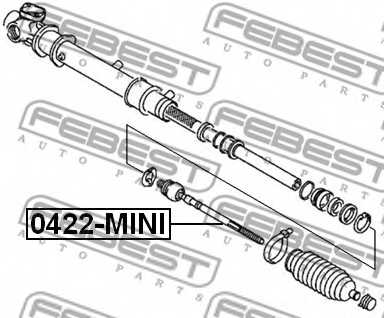 Осевой шарнир рулевой тяги FEBEST 0422-MINI - изображение 1