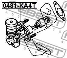 Главный цилиндр сцепления FEBEST 0481-KA4T - изображение 1
