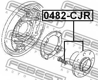 Ступица колеса FEBEST 0482-CJR - изображение 1