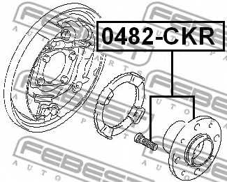 Ступица колеса FEBEST 0482-CKR - изображение 1