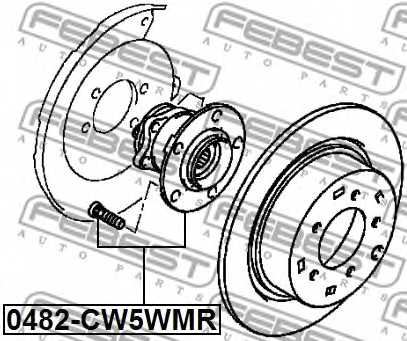 Ступица колеса FEBEST 0482-CW5WMR - изображение 1