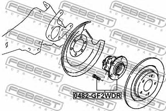 Ступица колеса FEBEST 0482-GF2WDR - изображение 1