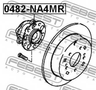 Ступица колеса FEBEST 0482-NA4MR - изображение 1