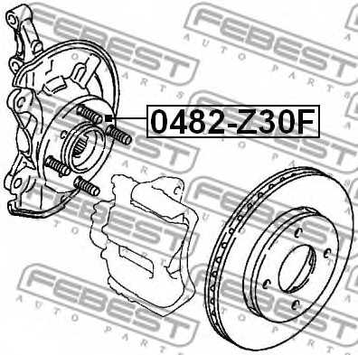 Ступица колеса FEBEST 0482-Z30F - изображение 1