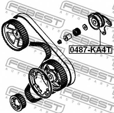 Натяжной ролик ременя ГРМ FEBEST 0487-KA4T - изображение 1