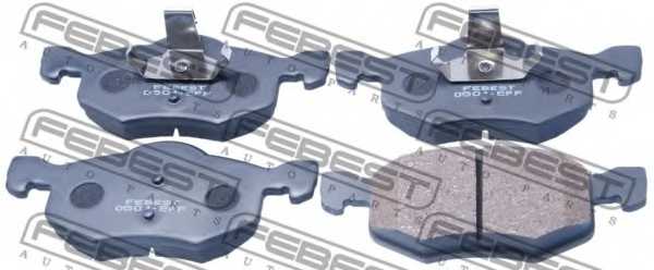 Колодки тормозные дисковые передний <b>FEBEST 0501-EPF</b> - изображение