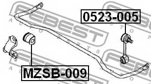 Тяга / стойка стабилизатора FEBEST 0523-005 - изображение 1