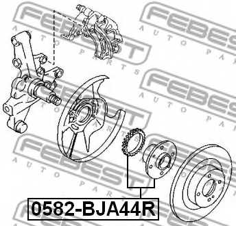 Ступица колеса FEBEST 0582-BJA44R - изображение 1