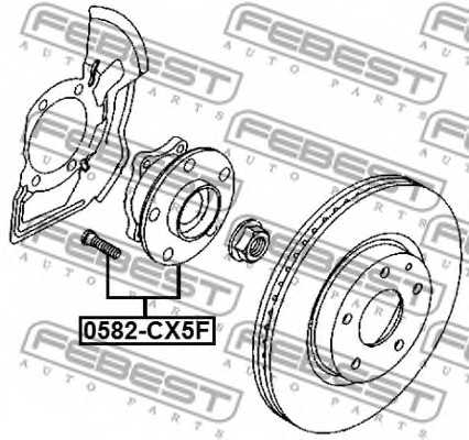 Ступица колеса FEBEST 0582-CX5F - изображение 1