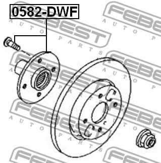 Ступица колеса FEBEST 0582-DWF - изображение 1