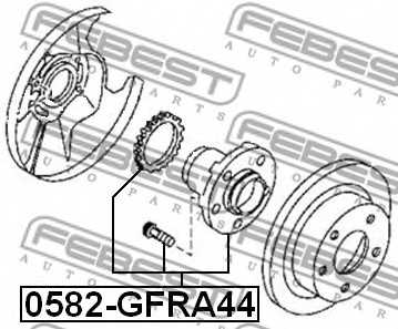 Ступица колеса FEBEST 0582-GFRA44 - изображение 1