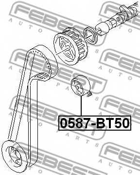 Натяжной ролик ременя ГРМ FEBEST 0587-BT50 - изображение 1