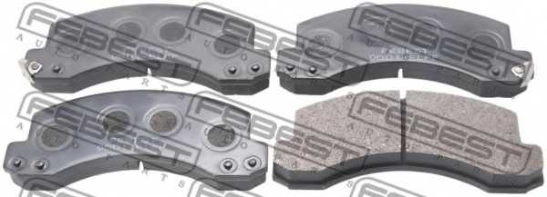 Колодки тормозные дисковые передний <b>FEBEST 0601-ELFF</b> - изображение Колодки тормозные дисковые передний <b>FEBEST 0601-ELFF</b> - изображение