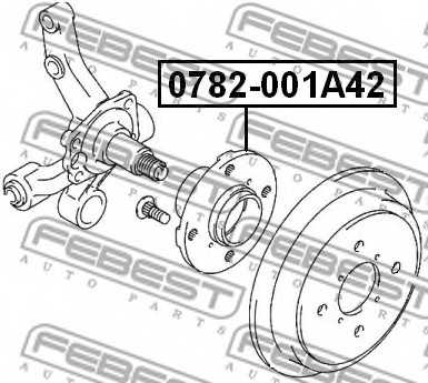 Ступица колеса FEBEST 0782-001A42 - изображение 1