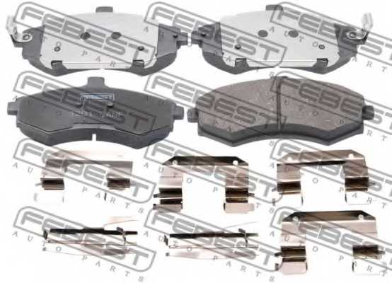 Колодки тормозные (комплект) | перед прав/лев | <b>FEBEST 1201-LANF</b> - изображение Колодки тормозные (комплект) | перед прав/лев | <b>FEBEST 1201-LANF</b> - изображение