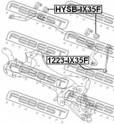 Тяга / стойка стабилизатора FEBEST 1223-IX35F - изображение 1