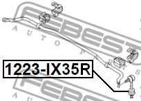 Тяга / стойка стабилизатора FEBEST 1223-IX35R - изображение 1