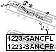 Тяга / стойка стабилизатора FEBEST 1223-SANCFR - изображение 1