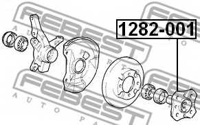 Ступица колеса FEBEST 1282-001 - изображение 1