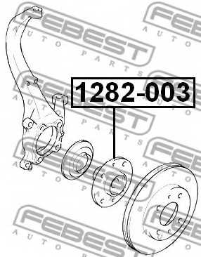 Ступица колеса FEBEST 1282-003 - изображение 1