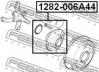 Ступица колеса FEBEST 1282-006A44 - изображение 1