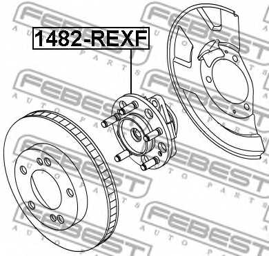 Ступица передняя FEBEST 1482-REXF - изображение 1