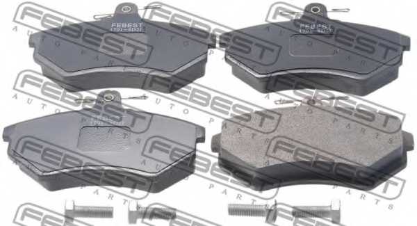 Колодки тормозные дисковые передний <b>FEBEST 1701-8D2F</b> - изображение