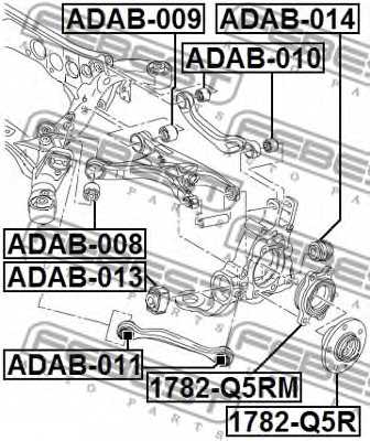 Ступица колеса FEBEST 1782-Q5R - изображение 1