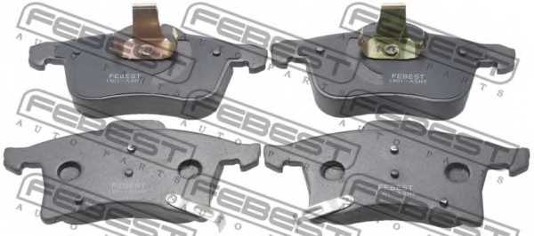 Колодки тормозные дисковые передний <b>FEBEST 1801-ASHF</b> - изображение Колодки тормозные дисковые передний <b>FEBEST 1801-ASHF</b> - изображение