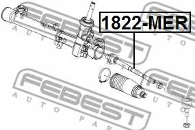 Осевой шарнир рулевой тяги FEBEST 1822-MER - изображение 1