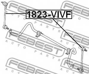 Тяга / стойка стабилизатора FEBEST 1823-VIVF - изображение 1