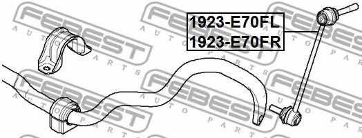 Тяга / стойка стабилизатора FEBEST 1923-E70FL - изображение 1